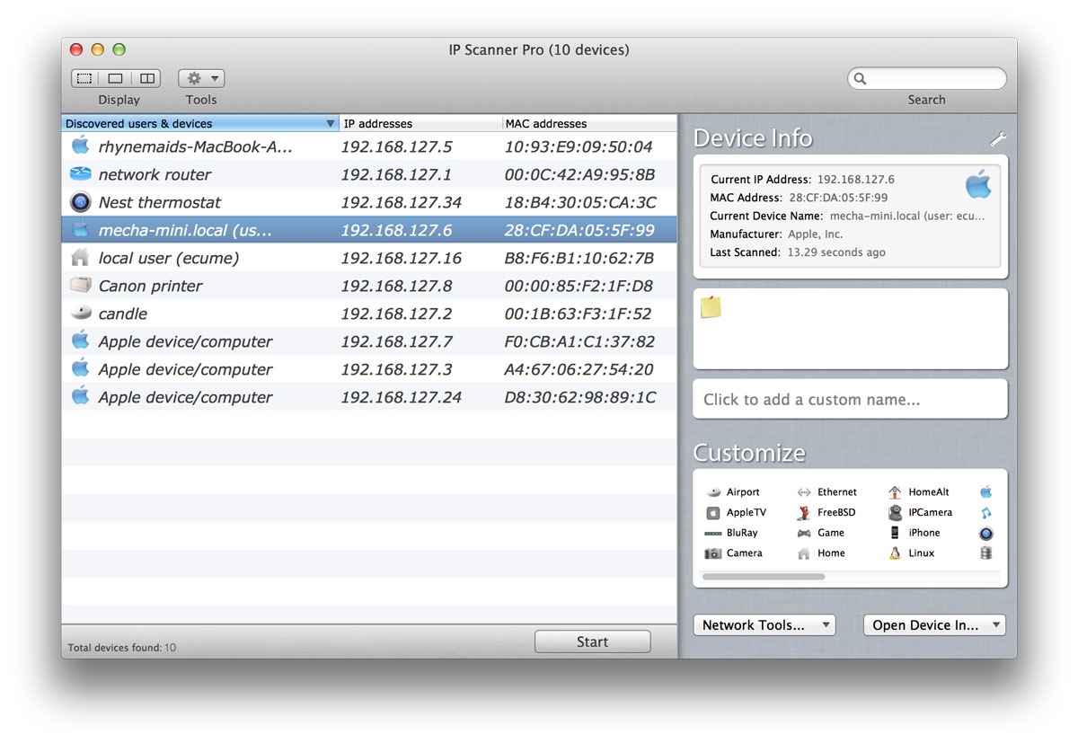 Os X Network Scanner
