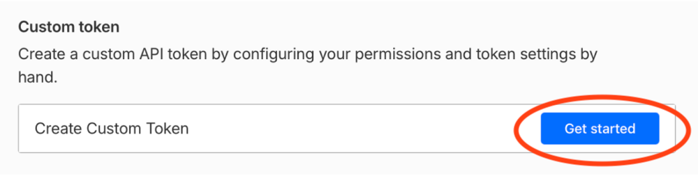 Create a custom token