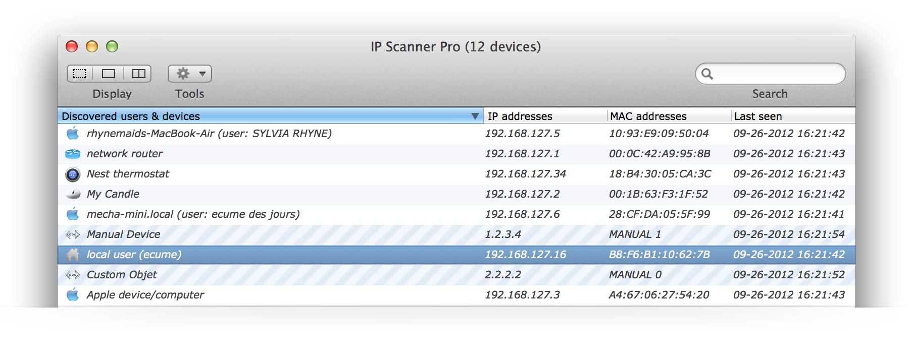 Ip scanner for mac address